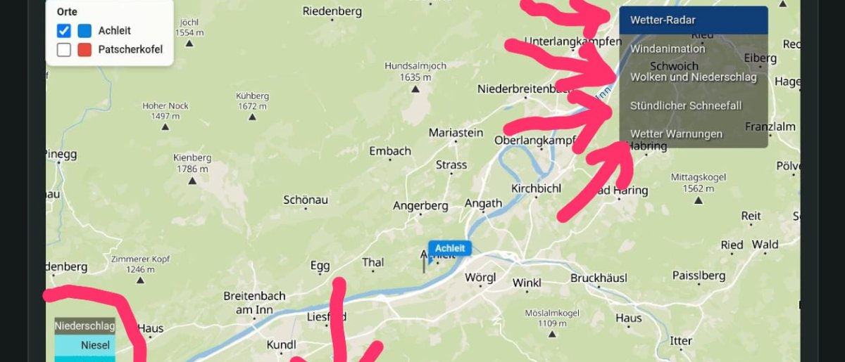 Die Wetterwebapp kann viel und gibt viel!