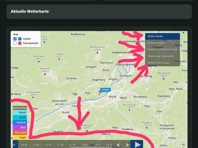 Die Wetterwebapp kann viel und gibt viel!