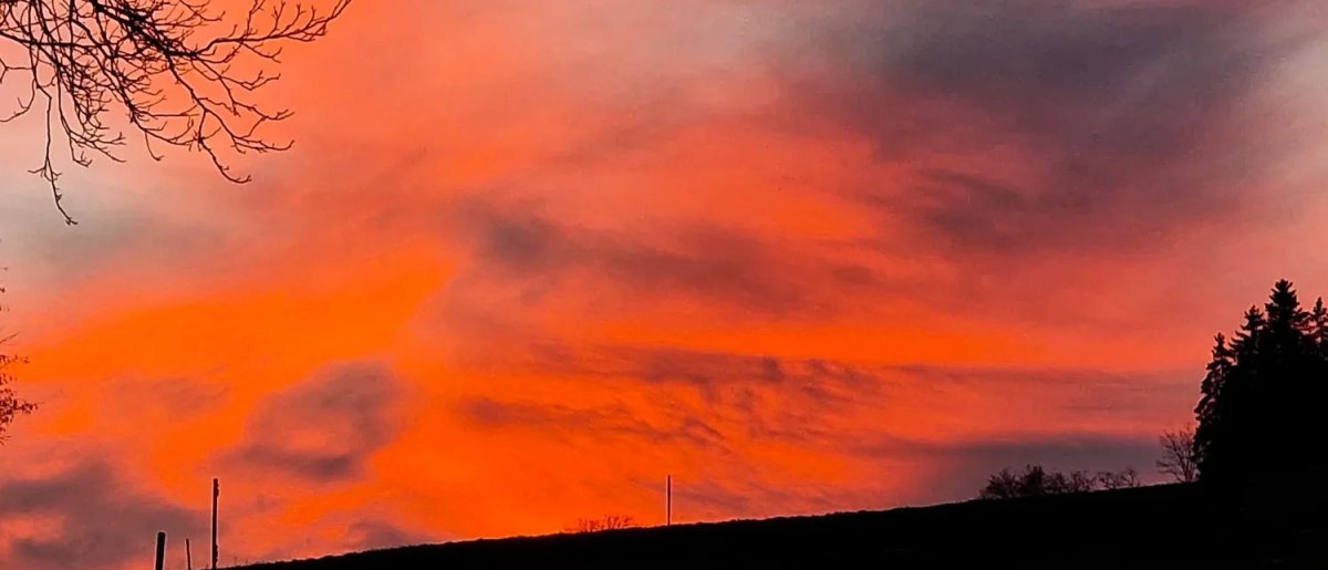 ✨ Wenn der Himmel brennt, ein Abendrot wie gemalt ✨