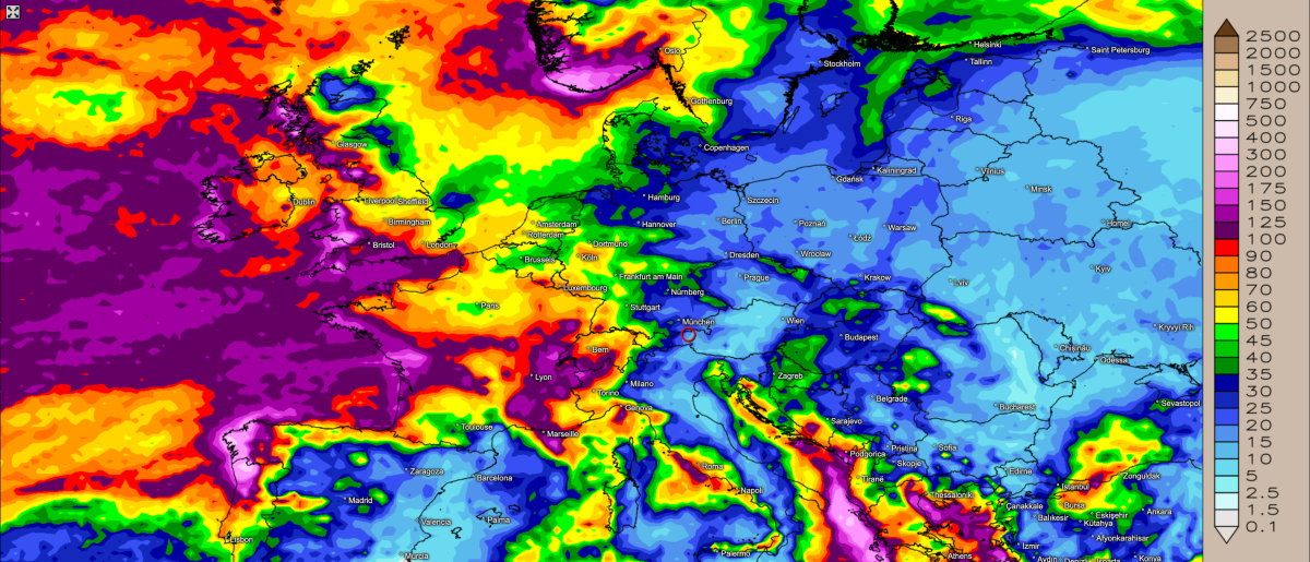 Dezember im Überdruck: Europa steht vor einer ungewöhnlich nassen Phase
